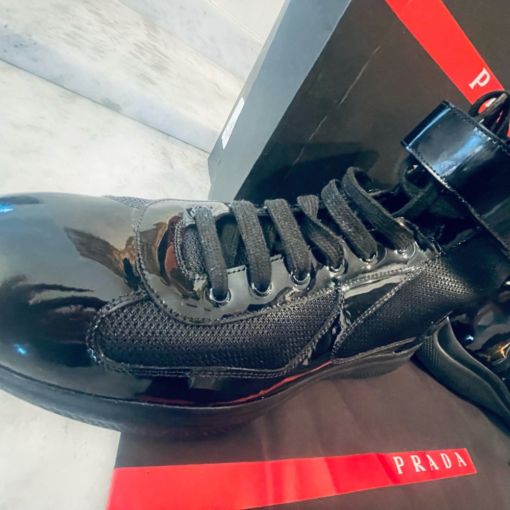Prada American Cup Bike Hightop Men's Sneakers - Authentic!! Price Drop!! - Picture 7 of 7